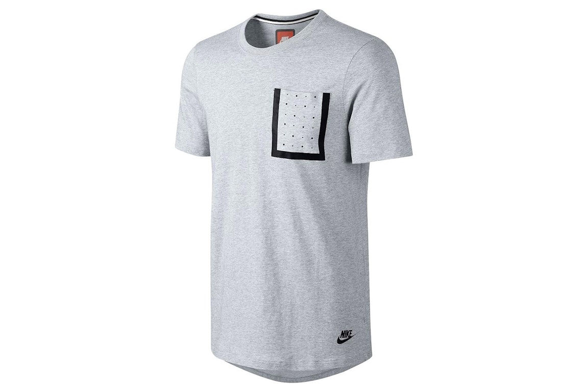 Pre-owned Nike Bonded Pocket T-shirt Grey