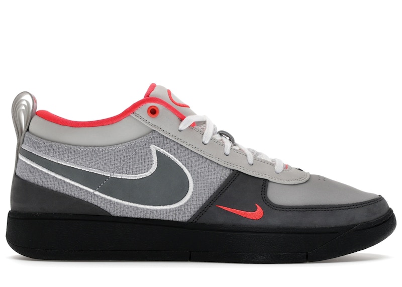 Men's Nike Book 1 Solar Red 95 Sneakers in Wolf Grey/Cool Grey/Photon Dust