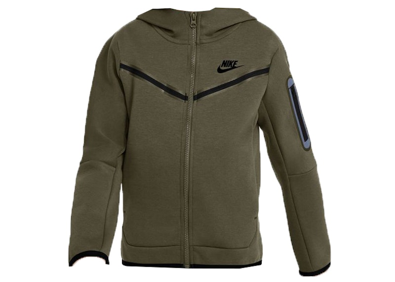 Nike tech cheap fleece green black