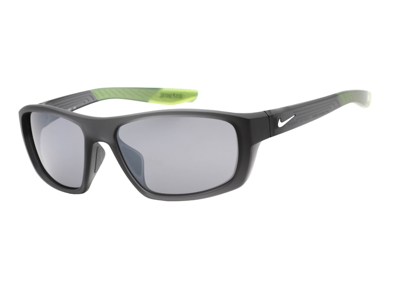 Pre-owned Nike Brazen Boost Sunglasses In Matte Dark Grey/silver (ct8179/021) In Gray