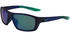 Occhiali da sole Nike Brazen Boost Ossidiana scura opaca/Verde chiaro (CT8178-451-5716)