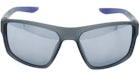 Occhiali da sole Nike Brazen Fury Wrap grigio scuro opaco Filver Flash (BRAZEN-FURY-MI-DC3294-021-6017)