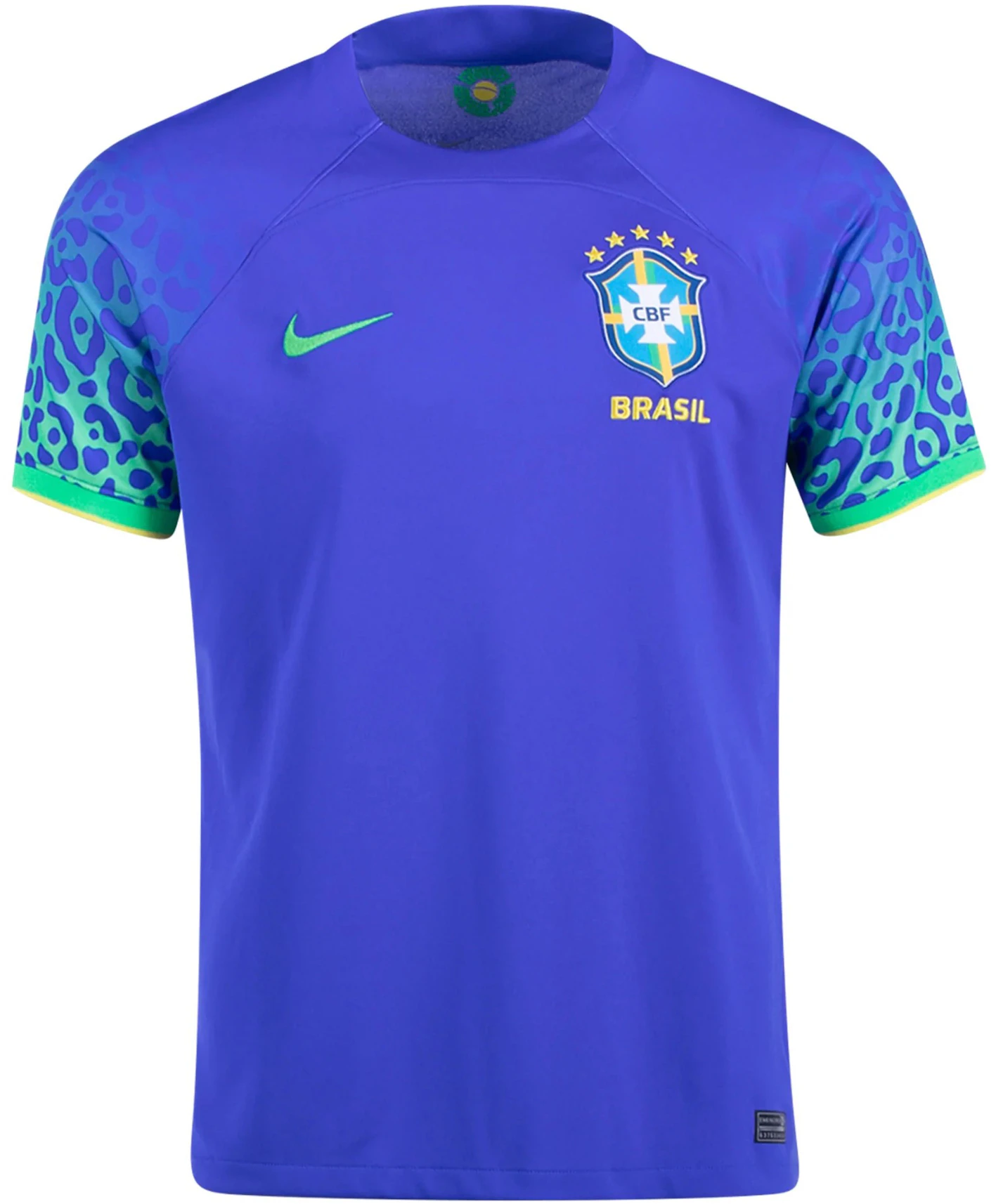 Nike Brazil 2022/23 Away Parmount Blue/Green Spark/Dynamic Yellow/Green Spark ES