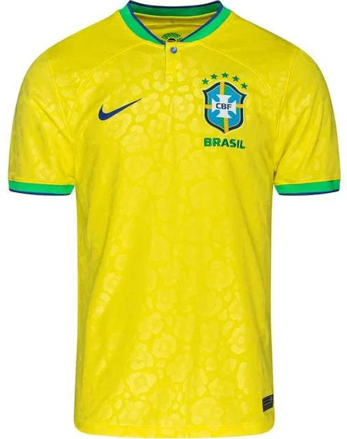 Nike Brazil 2022/23 Stadium Home Jersey Dynamic Yellow/Green Spark