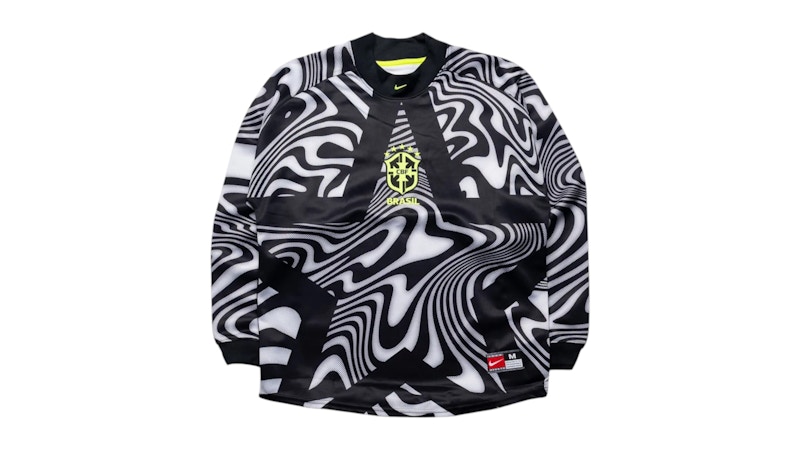 ［希少］　bal MINERAL SOCCER V2 JERSEY Medium Nike Brazil Authentic Goalkeeper Jersey Black/Volt Men's - SS26 - US