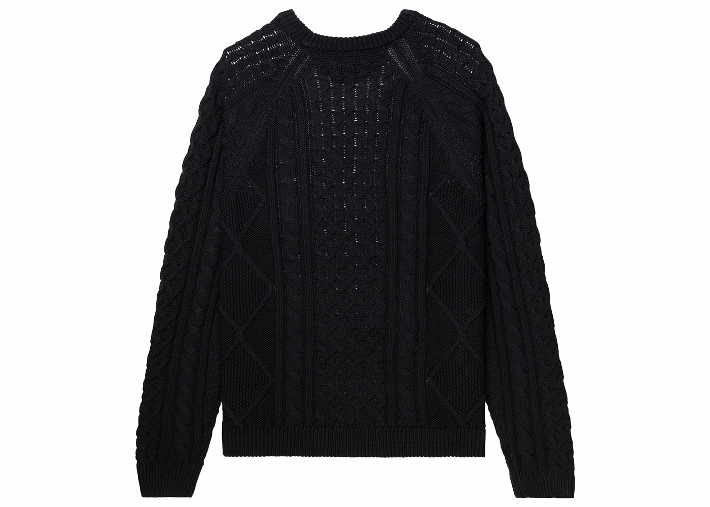 Nike Cable Knit L/S Sweater (Asia Sizing) Black