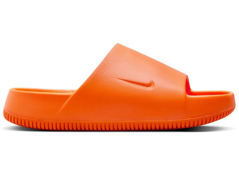 Orange nike clearance slides womens