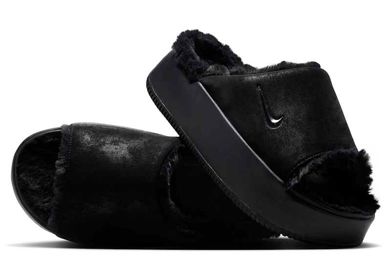 Pre-owned Nike Calm Elevation Fur (women's) Sneakers In Black