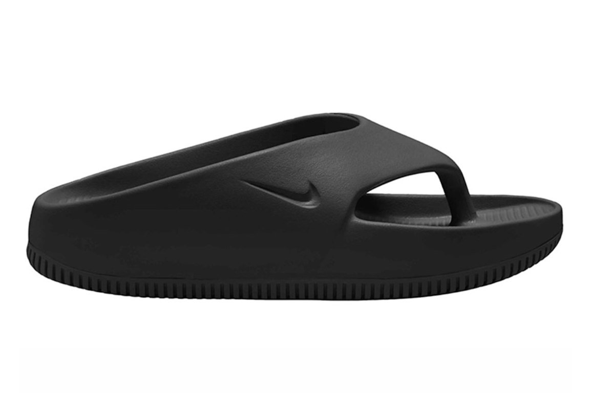 Pre-owned Nike Calm Flip Flop Black (women's) In Black/black-black