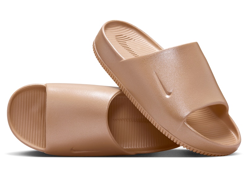 Pre-owned Nike Calm Slide Rattan (women's) Sneakers In Hemp In Brown