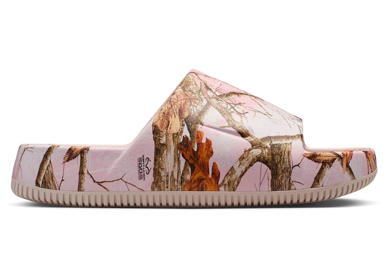 Pre-owned Nike Calm Slide Realtree Camo (women's) Sneakers In Silt Red