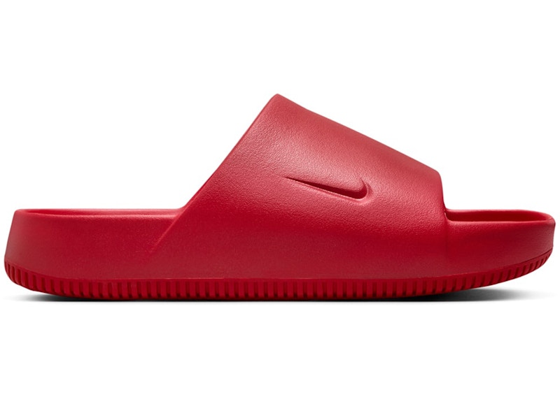 Pre-owned Nike Men's  Calm Slide Sneakers In University Red
