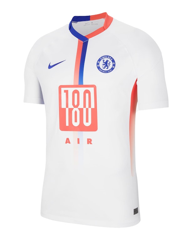 Pre-owned Nike Chelsea F.c. Stadium Air Max Men's Football Shirt White/concord