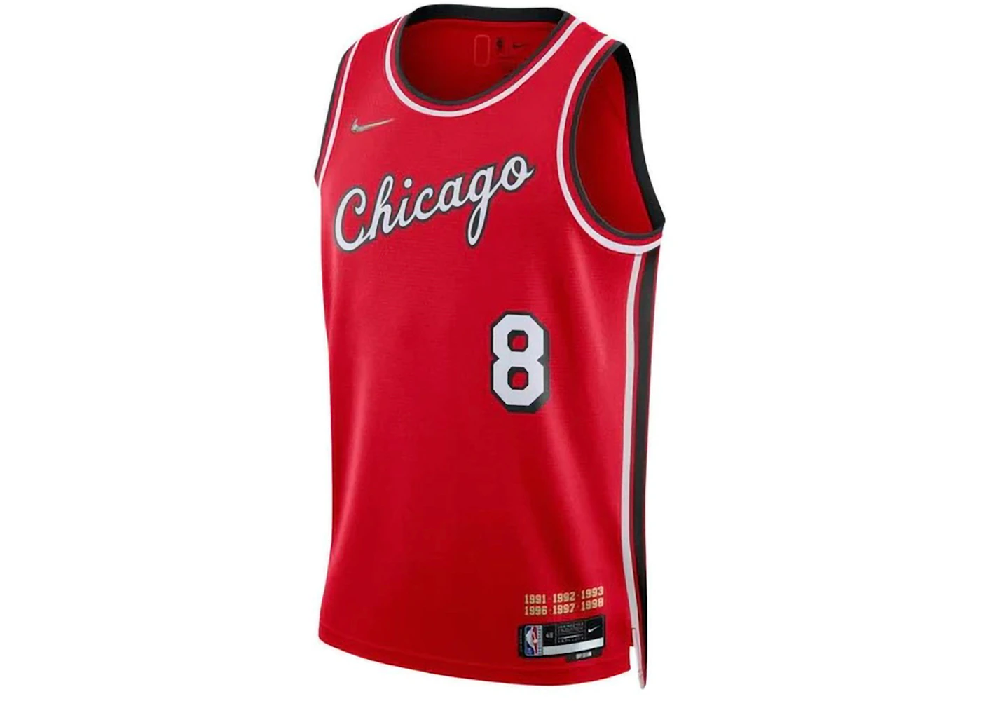 Nike Chicago Bulls Lavine City Edition Jersey Red Men's - FW23 - US