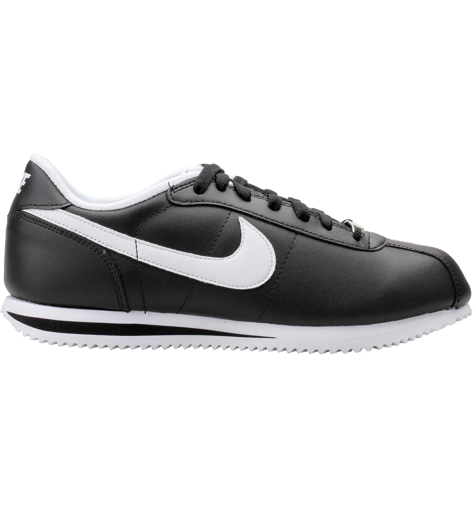 Nike cortez classic top black white leather