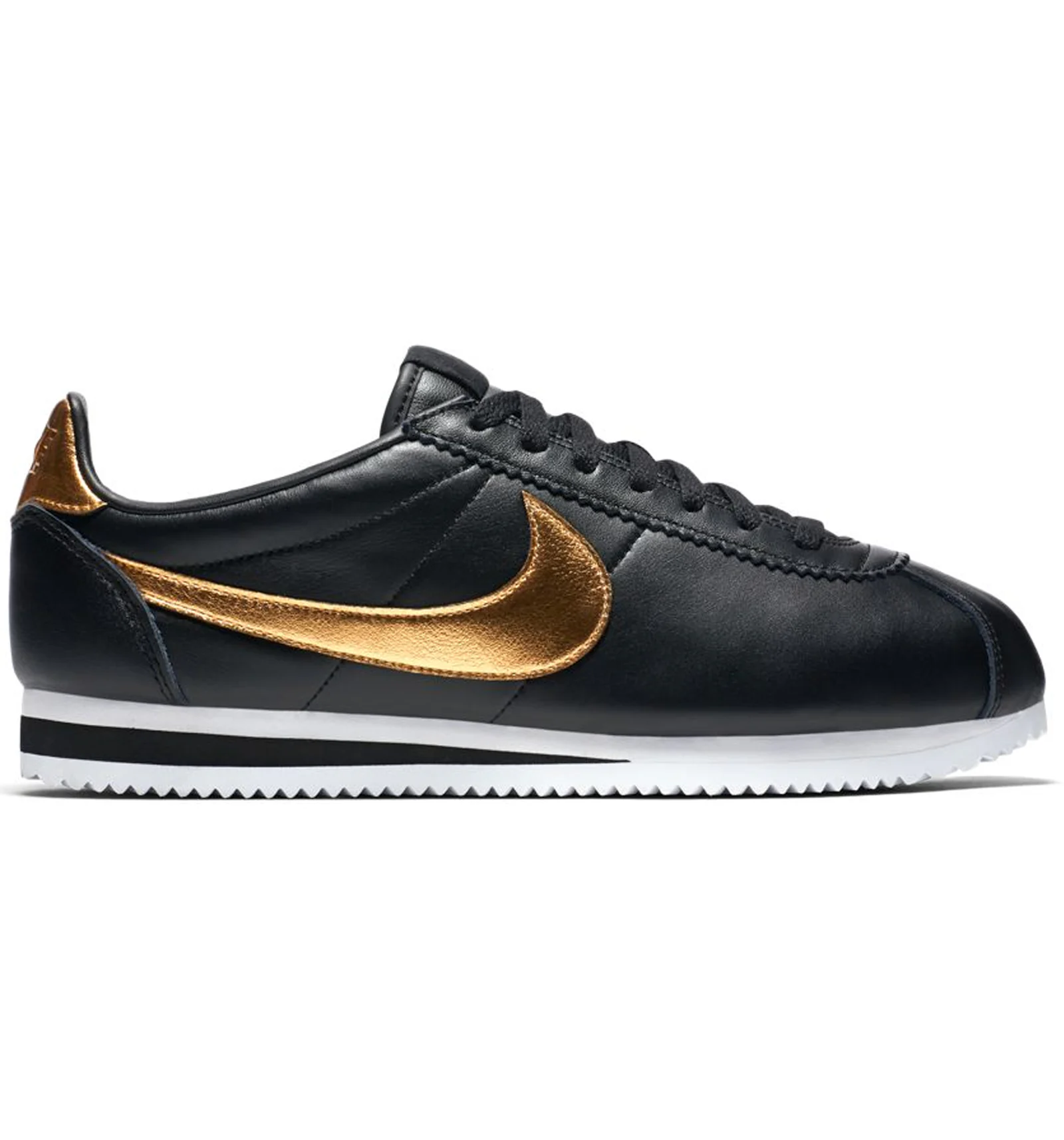 Nike Classic Cortez Black Metallic Gold Men s 902801 002 US