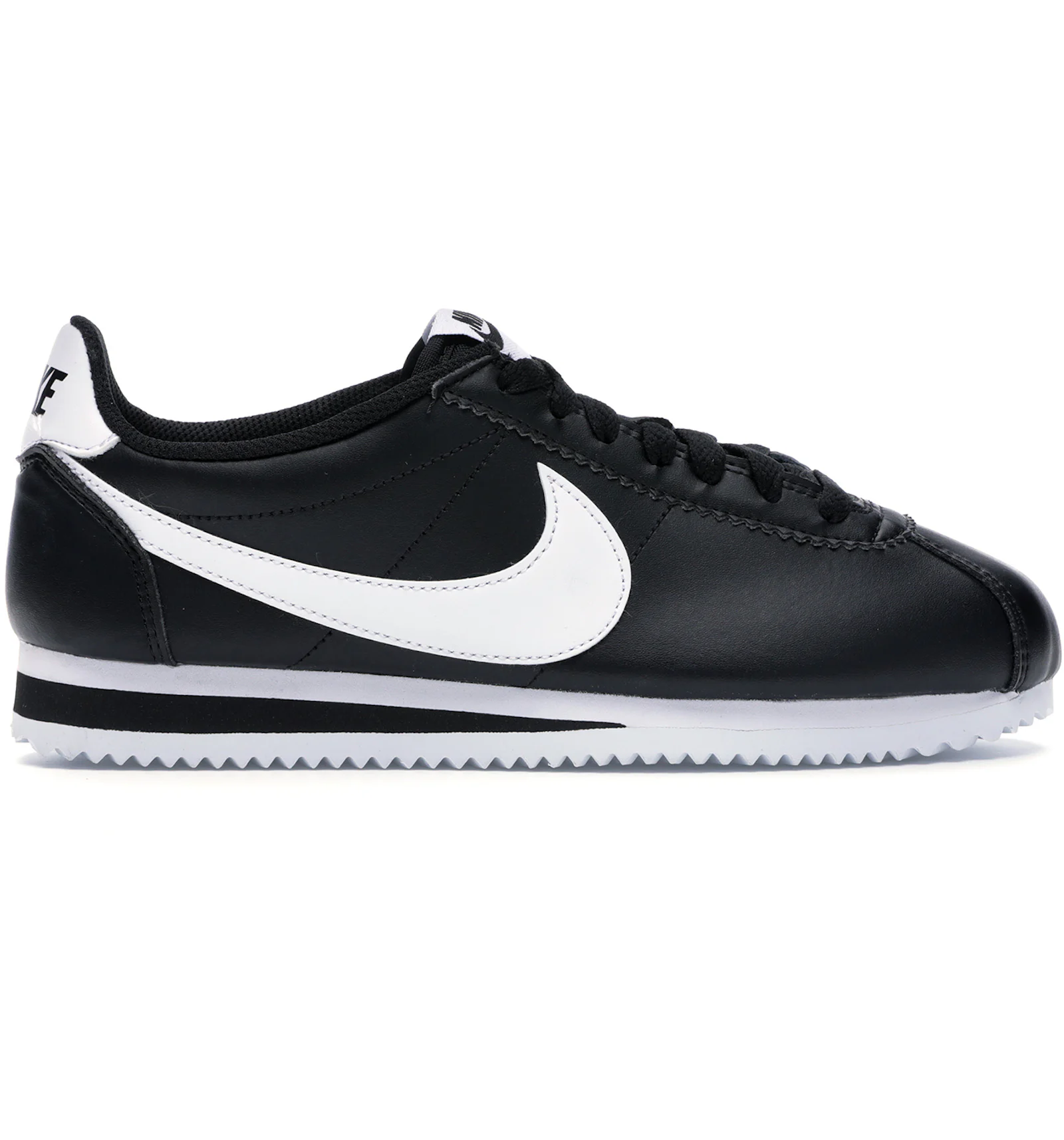 Black leather 'cortez shoes womens Clearance