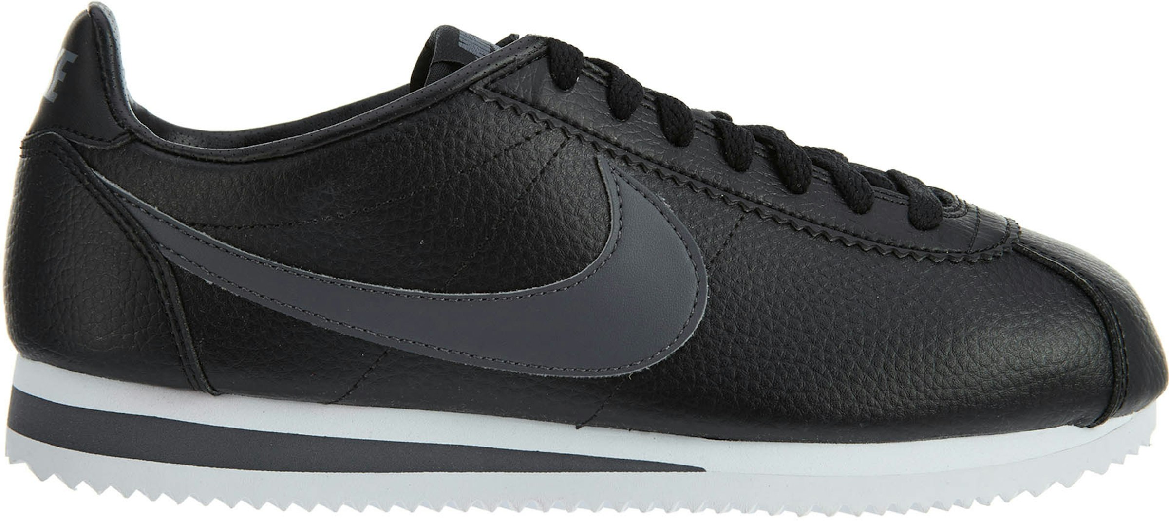 aprobar contraste oro Nike Classic Cortez Leather Black/Dark Grey-White Men's - 749571-011 - US