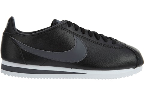 Nike Classic Cortez Leder Schwarz/Dunkelgrau-Weiß Herren – 749571