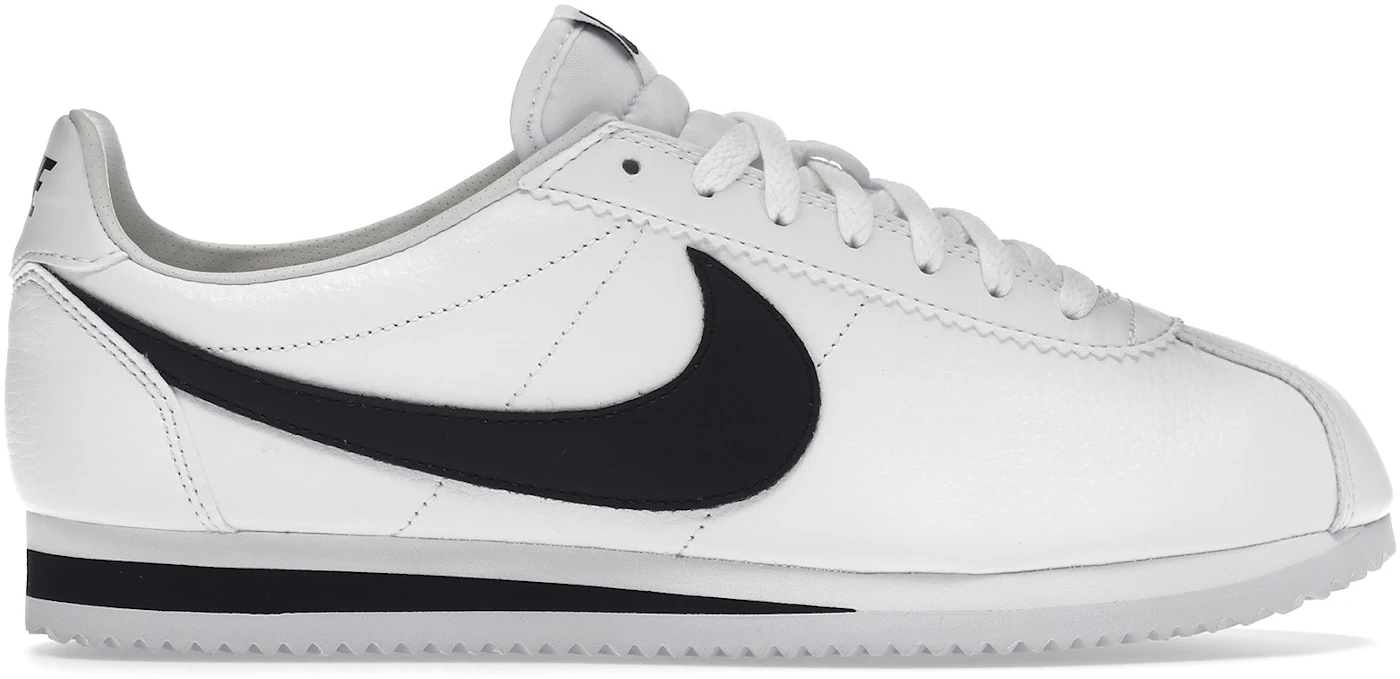 Nike Classic Cortez Leather White Black Men's - 749571-100 -