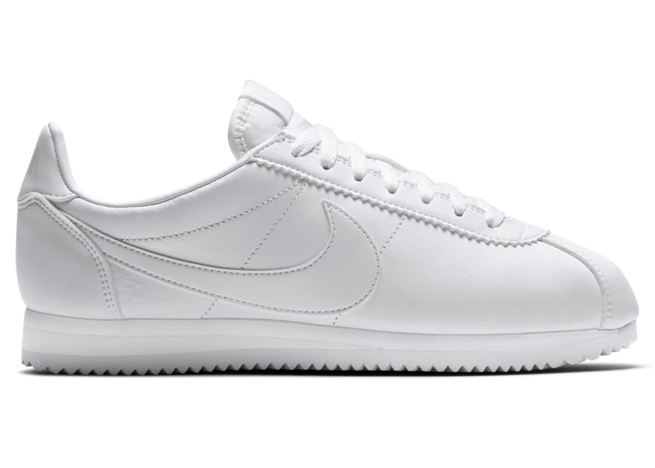 Nike Classic Cortez Leather White (Women's) - 807471-102 - JP
