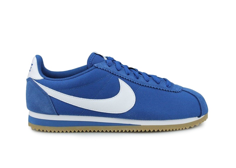 Nike Classic Cortez Nylon Gym Blue White Gum Light Brown Men's