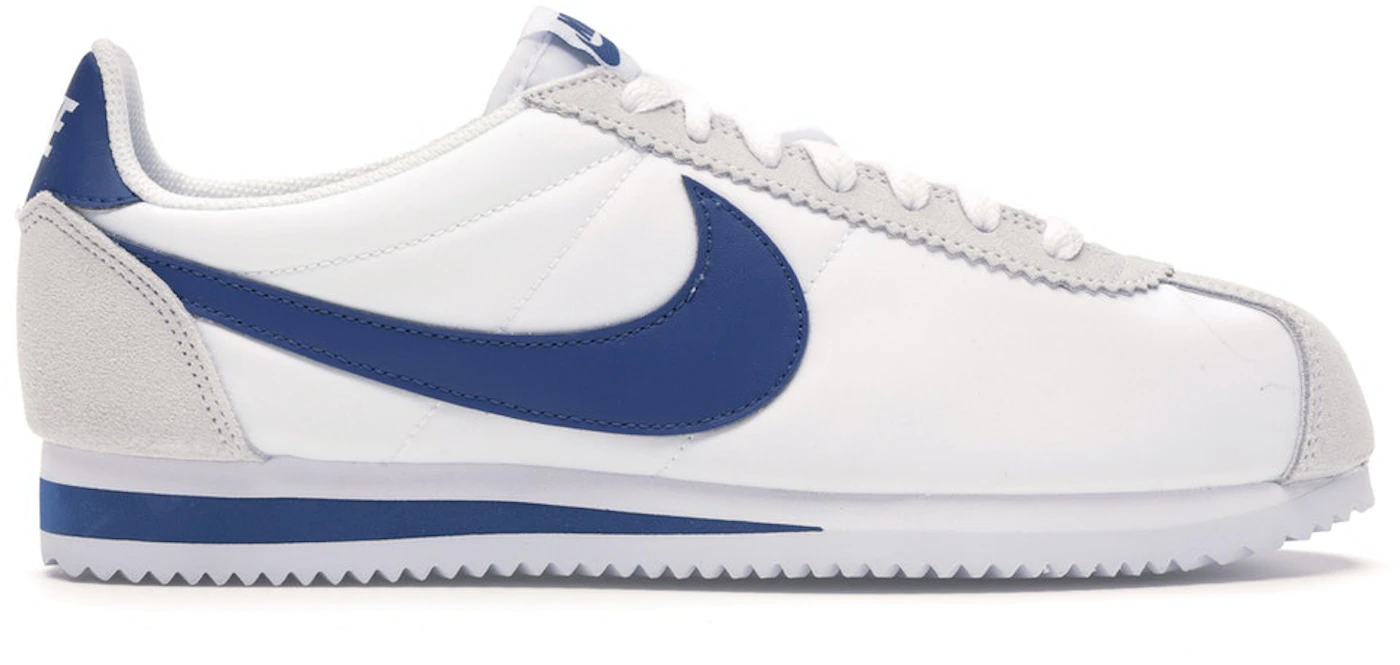 Nike Classic Cortez Nylon White Blue Men's - 807472-102 -