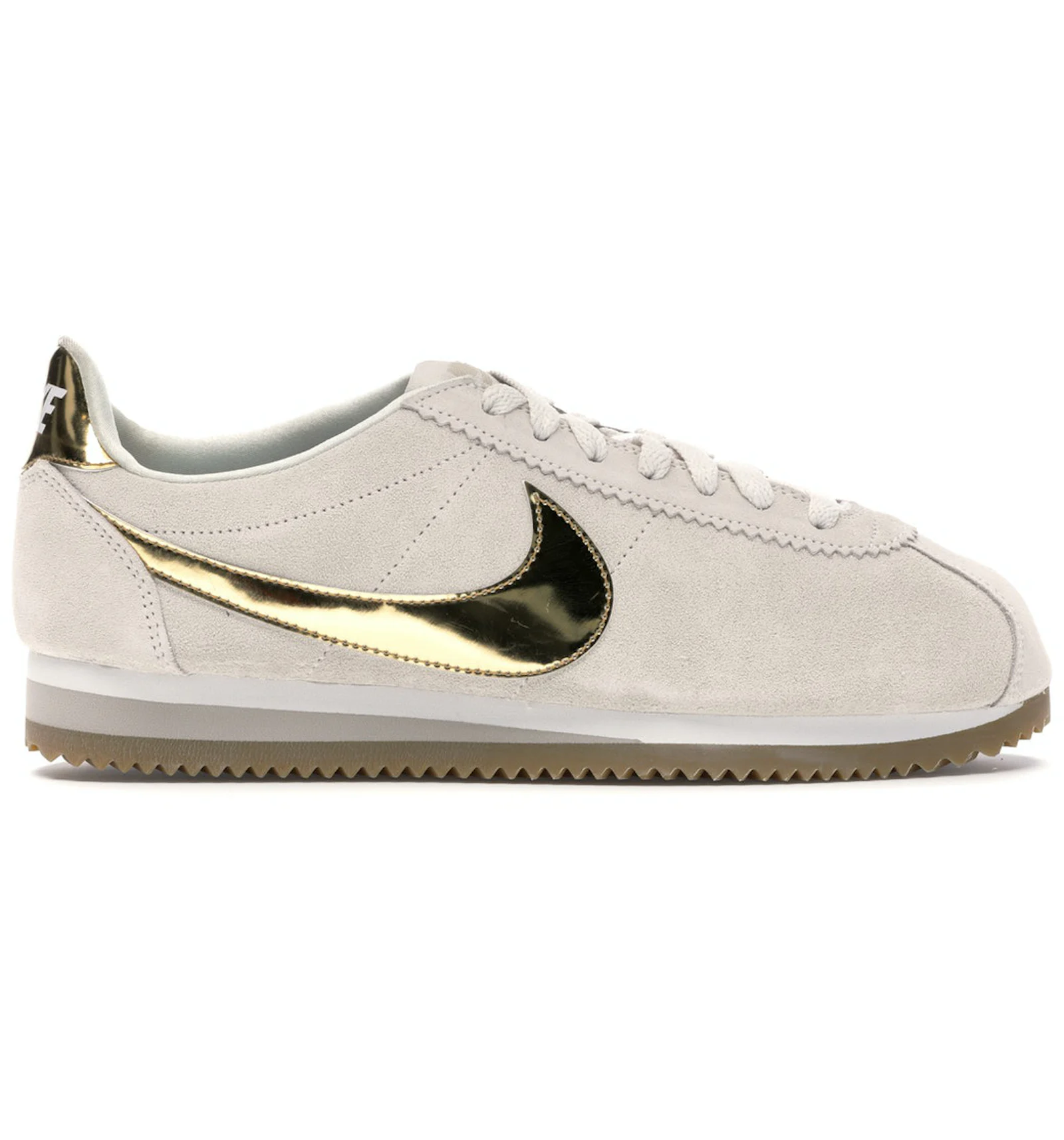 Gold top cortez shoes