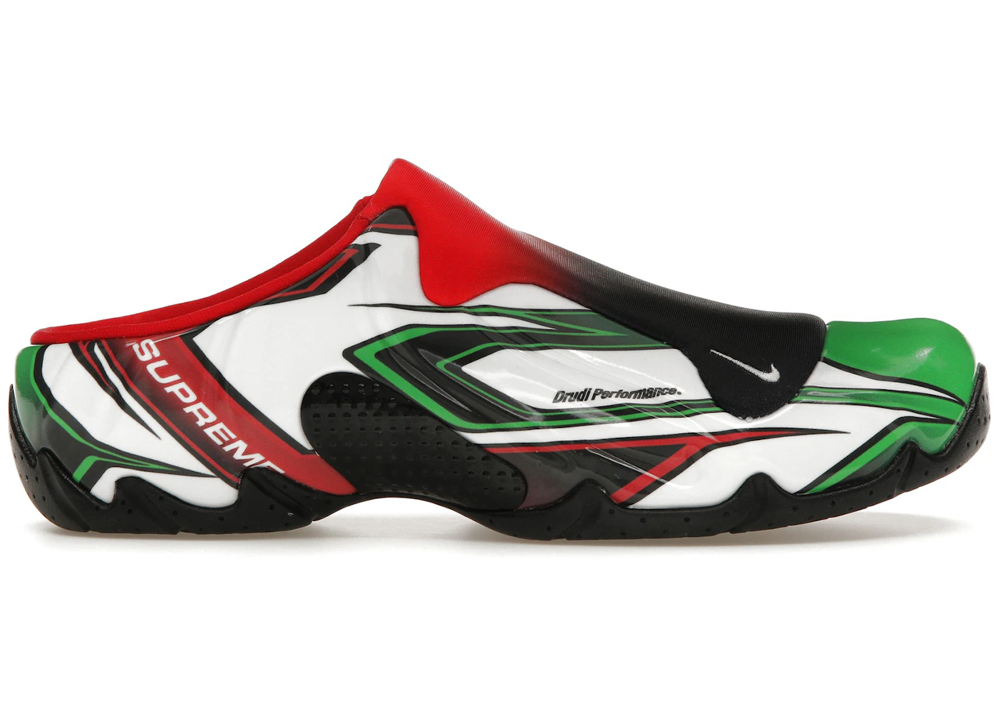 Nike Clogposite Supreme White Gym Red Green Men's FN0289-100 US