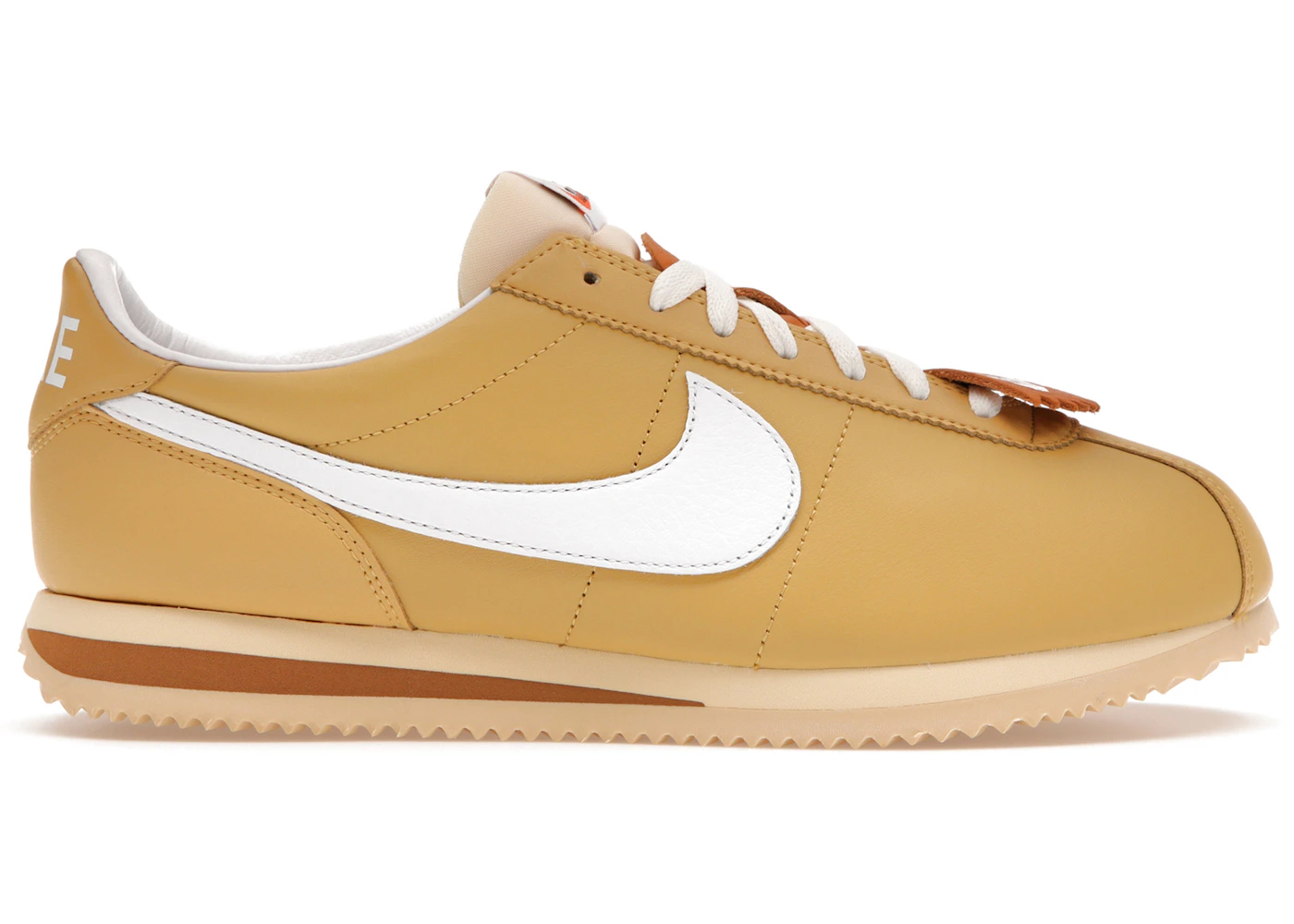 White and gold nike cortez mens Clearance