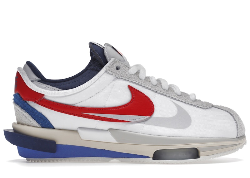 Nike Zoom Cortez SP sacai White University Red Blue Men's