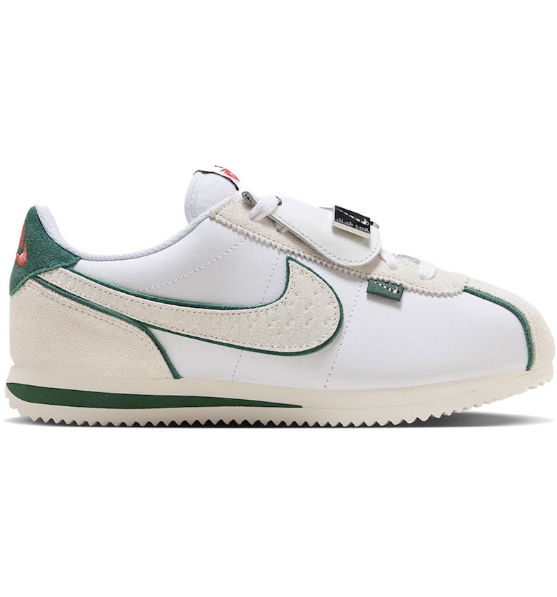 Green Logo Nike Cortez Nike Cortez All Petals United White Green