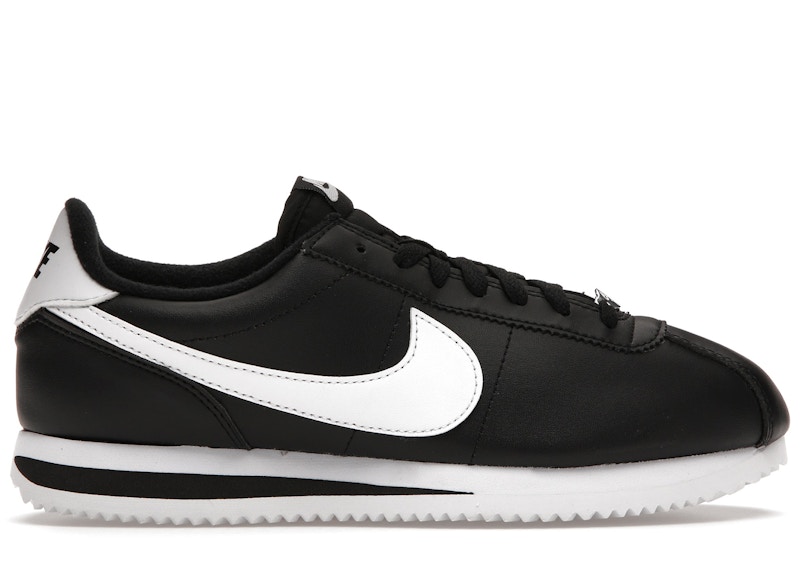 cortez shoes black and white