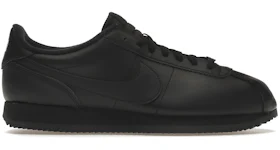 Nike classic cortez trainers in black suede with gum sole Clearance