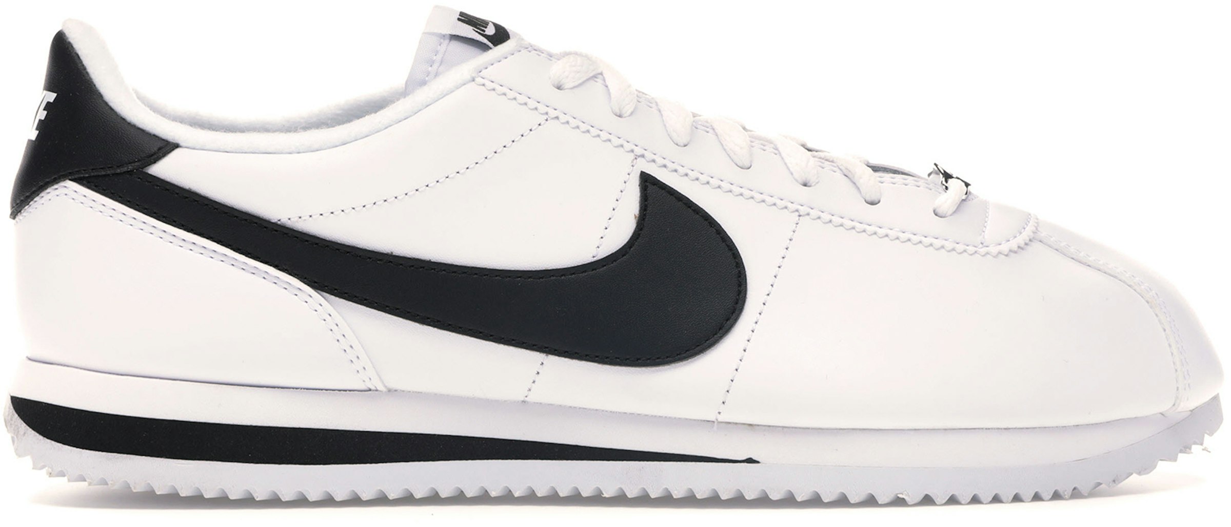 Nike Cortez Basic Leather White Black Men's 819719-100 - US