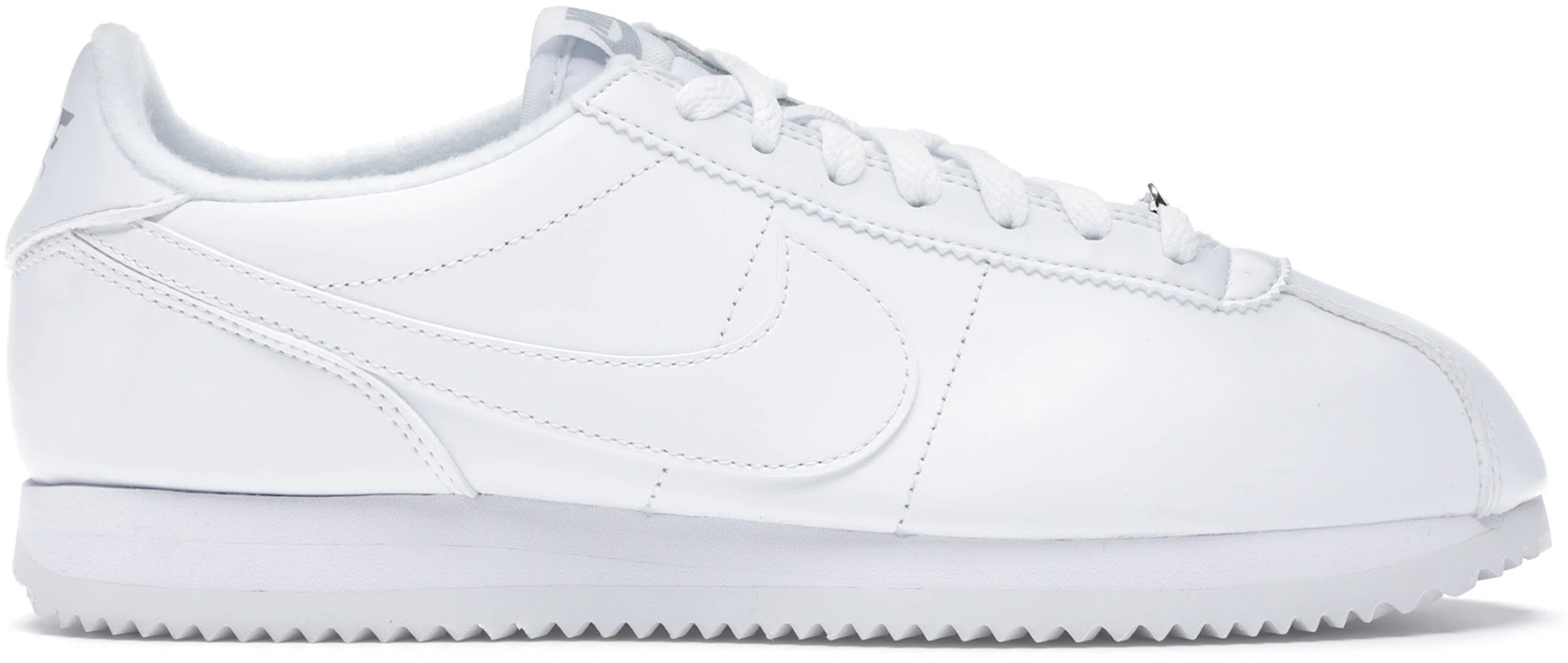 Nike Cortez Basic White Grey-Mtllc Silver - 819719-110 - ES