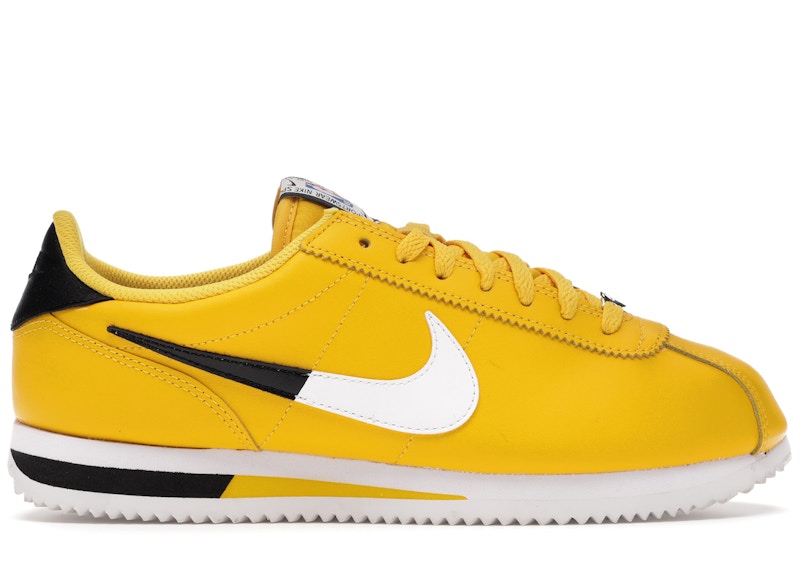 nike cortez yellow green