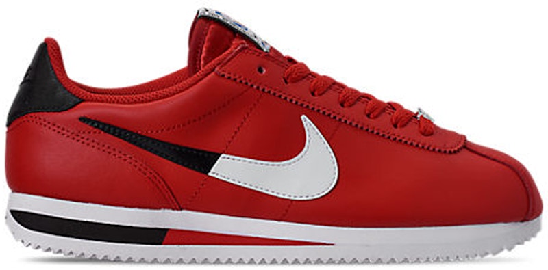 cortez nike white red