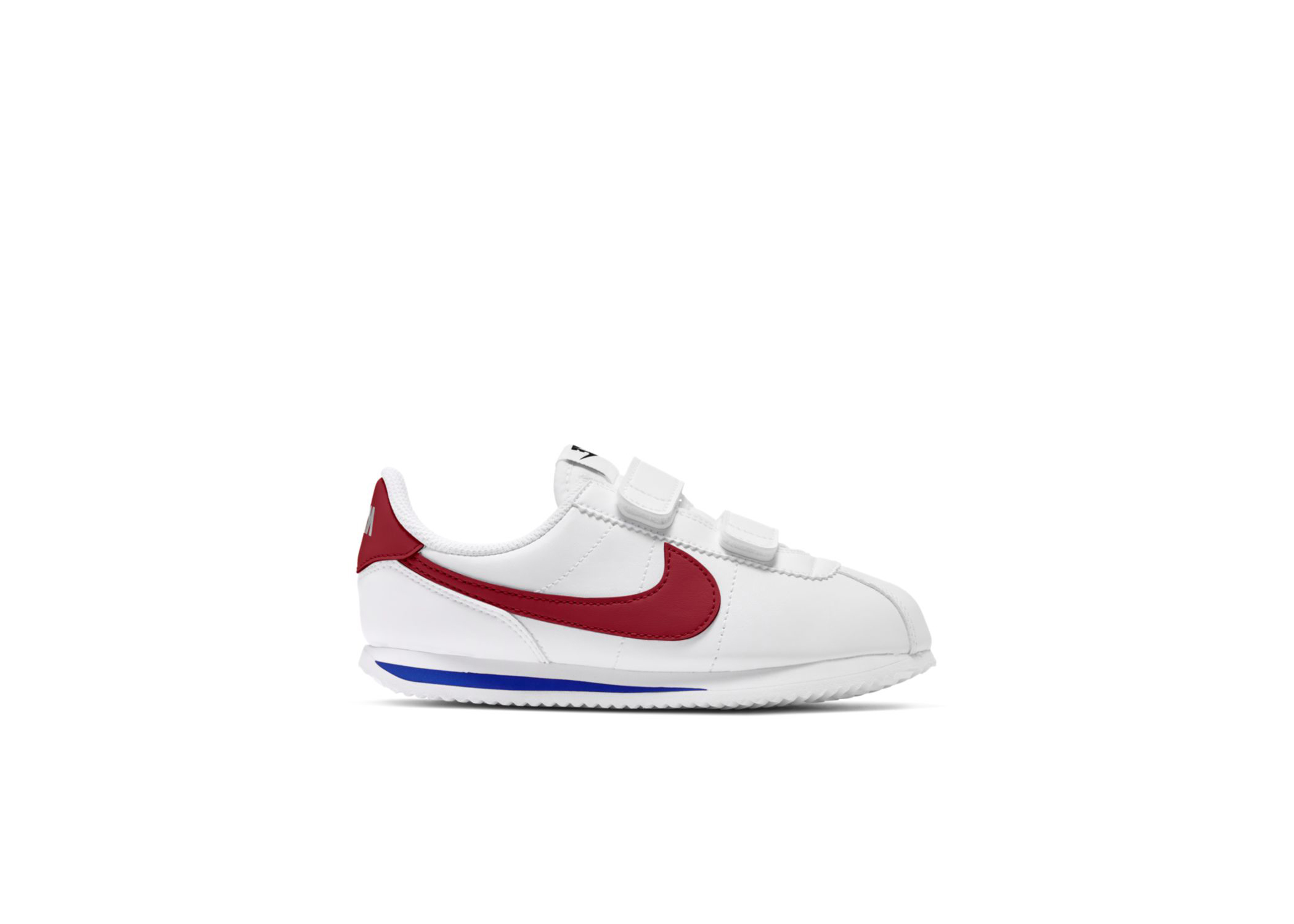 white blue and red nike cortez