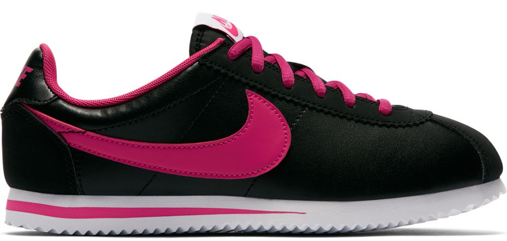 Nike Cortez Black Vivid Pink (GS 