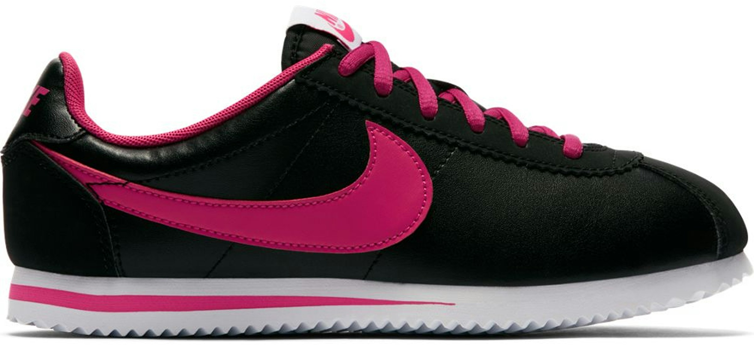 Inmoralidad combinar barro Nike Cortez Black Vivid Pink (GS) Kids' - 749502-001 - US