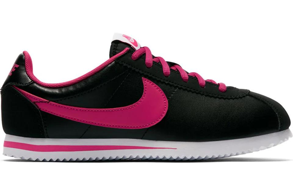 Nike cortez 2025 pink and black