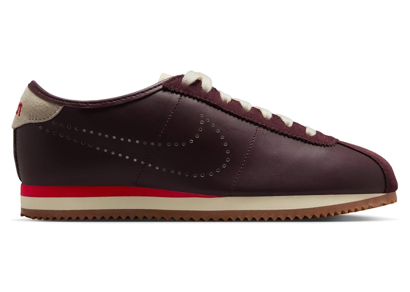 Nike Cortez Burgundy Crush Perforated Swoosh (Women's
