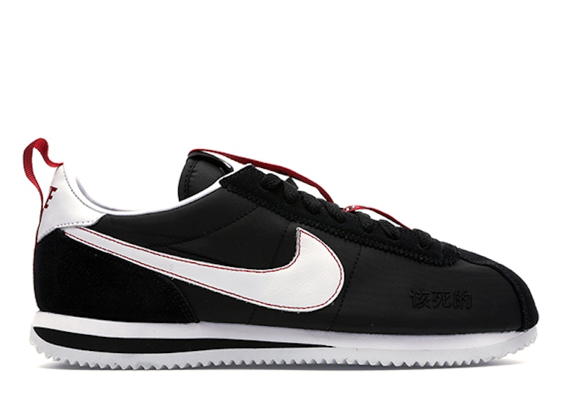 cortez nike white and black