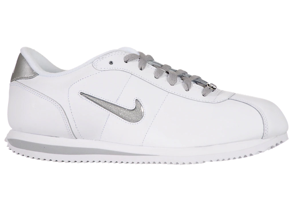 Nike Cortez Leather TPU Swoosh White Silver Men's - 512233-101 - US