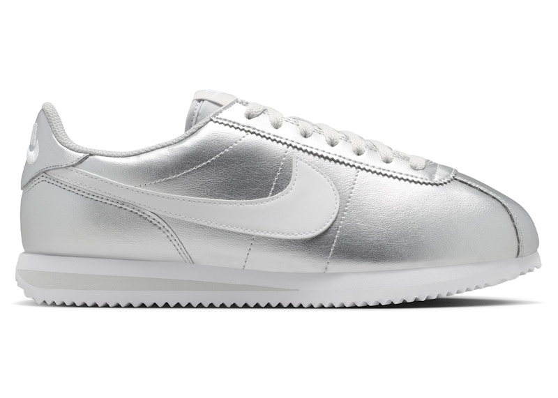 nike cortez leather gray