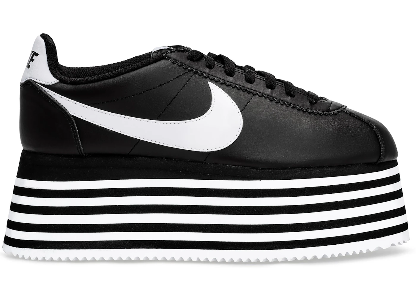Nike Cortez Platform Comme des Garcons Black White Women s