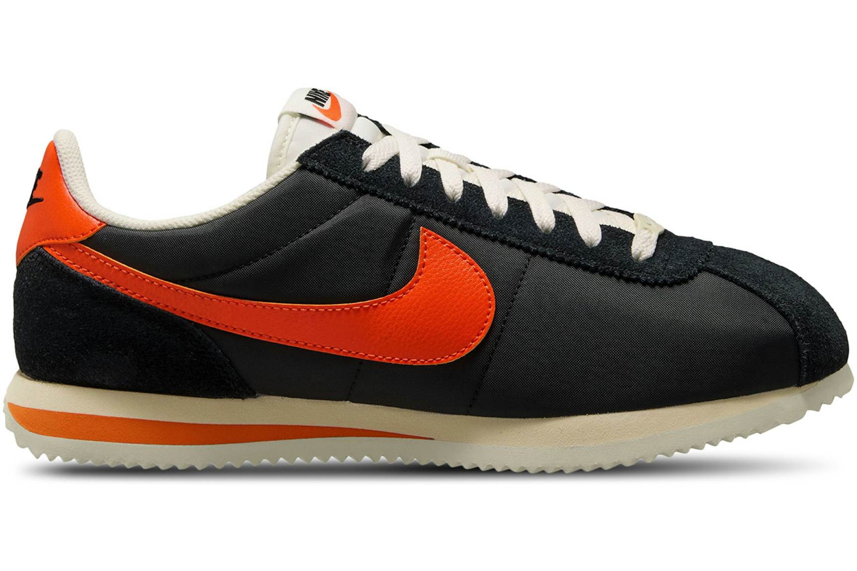 Nike Cortez TXT Black Sail Safety Orange Men's - HF0263-003 - US