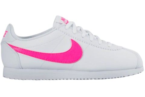 Nike Cortez Blanco Rosa Blast (para escolares) 749502-106 US