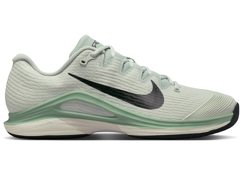 Men's Nike Court Air Zoom Vapor 12 HC Black Sneakers in Light Silver/Steam/White